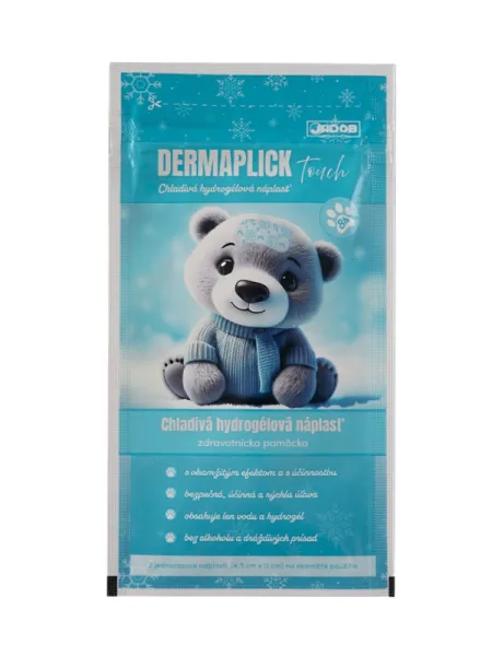 Jadob DERMAPLICK Touch Kühl-Hydrogel-Pflaster 4,5 x 11 cm 2 Stück