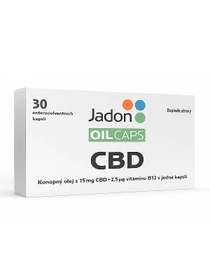 Jadon OIL CAPS mit Hanföl 15 mg CBD+ Vitamin B12 30 Kapseln
