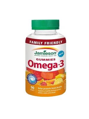 JAMIESON Omega-3 Gummies Gelatine Pastillen 90 Stück