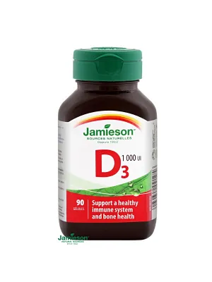 JAMIESON Vitamin D3 1000 IU 90 Kapseln