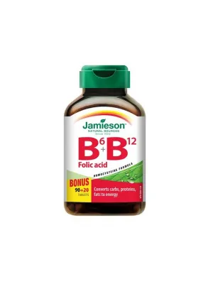 Jamieson Vitamine B6 + B12 + Folsäure 110 Tabletten