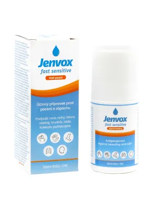 Jenvox Fast Sensitive Schwitzen und Geruch Roll-on 50 ml