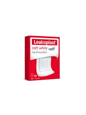 Leukoplast® soft white, weißes Pflaster, 38 x 72 mm