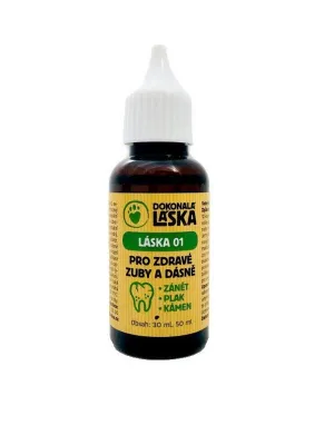 Liebe 01 gesunde Zähne und Zahnfleisch bei Hunden 50 ml