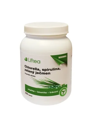 LIFTEA Chlorella, Spirulina, Gerstengras 250 Tabletten
