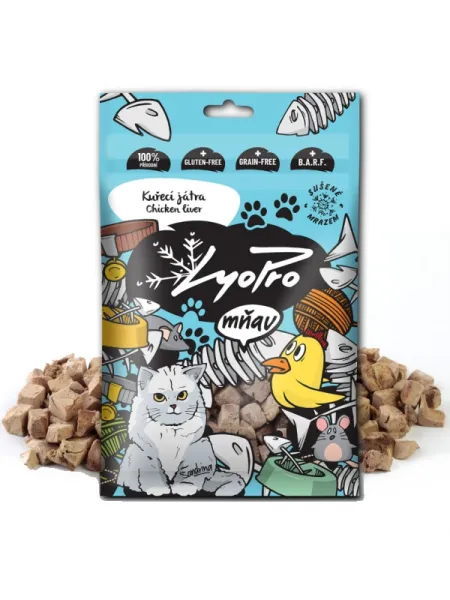 Lyopro Cat Katzenleckerli, gefriergetrocknet, Hühnerleber 50 g