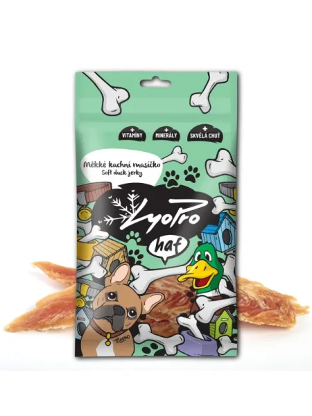Lyopro Hundeleckerli, getrocknet, weiches Entenfleisch 70 g