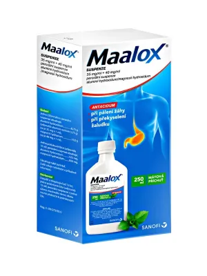Maalox 35 mg/ml + 40 mg/ml Suspension 250 ml