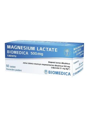 MAGNESIUM LACTATE BIOMEDICA 500 mg unüberzogene Tabletten 50 Stück