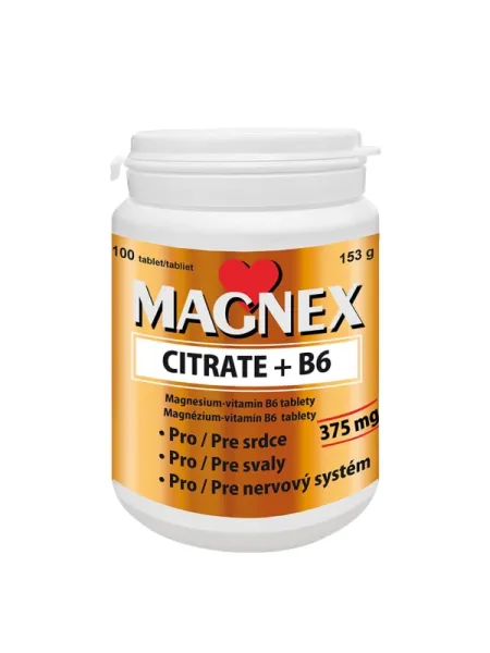 Magnex Citrate 375 mg + Vitamin B6 100 Tabletten