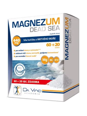 Magnezum Dead Sea Da Vinci Academia - 80 Tabletten