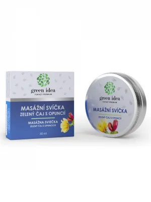 Massagekerze - Grüner Tee mit Opuntie 30 ml