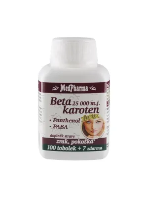 MEDPH Beta-Carotin 25000 m.j. Forte + Panthenol + Paba 107 Kapseln