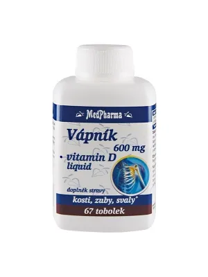 MedPharma Kalzium 600 mg + Vitamin D-Liquid 67 Kapseln