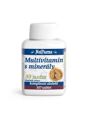 MedPharma Multivitamin mit Mineralien 30 Komponenten 107 Tabletten