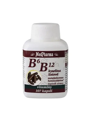 MedPharma Vitamin B6+B12+Folsäure 107 Kapseln