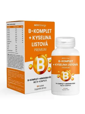 MOVit Energy B-Komplex + Folsäure PREMIUM 90 Tabletten