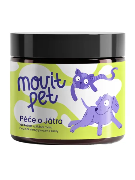 MOVit PET Leberpflege mit Fleischgeschmack 100 Tabletten
