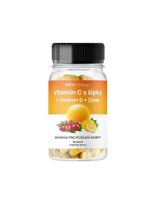 MOVit Vitamin C mit Hagebutten + Vitamin D + Zink 30 Tabletten