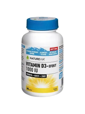 NatureVia Vitamin D3-Efekt 1000 IU 90 Tabletten