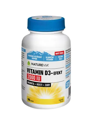NatureVia Vitamin D3-Efekt 2000 IU 90 Tabletten