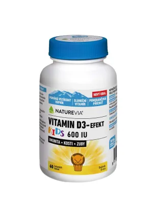 NatureVia Vitamin D3-Efekt Kids 600 IU 60 Tabletten