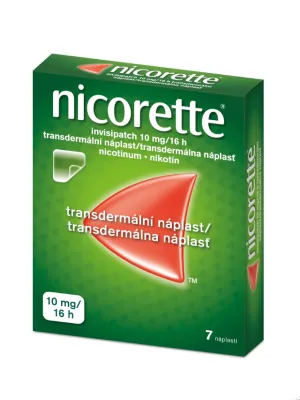 Nicorette Invisipatch 10 mg / 16 Stunden - Trandsdermales Pflaster 7 x 10 mg
