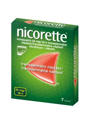 Nicorette Invisipatch 25 mg / 16 Stunden - Transdermales Pflaster 7 x 25 mg