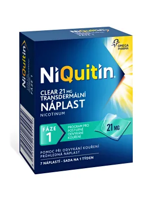 NiQuitin Clear Pflaster 7 x 21 mg / 1. Phase