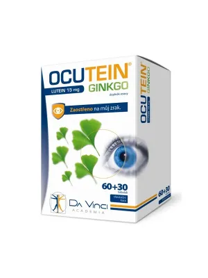 Ocutein Ginkgo 45 mg + Lutein 15 mg Da Vinci 60+30 Kapseln