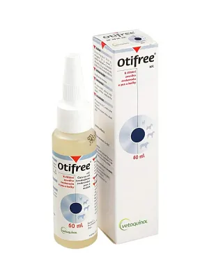 Otifree Lösung zur Reinigung des äußeren Gehörgangs bei Hunden und Katzen 60 ml