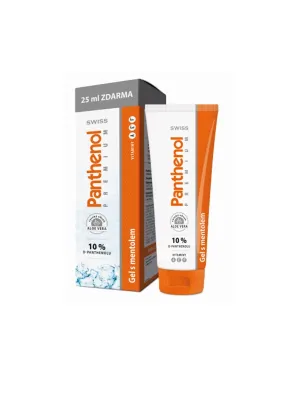 PANTHENOL 10% SWISS PREMIUM GEL MIT MENTHOL 100+25 ML GRATIS