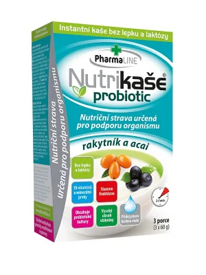 PharmaLINE Nutri-Brei Probiotic mit Sanddorn und Acai 180 g (3 Portionen)
