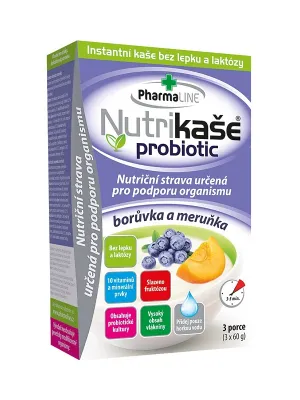 PharmaLINE Nutri-Brei Probiotic mit Aprikosen und Heidelbeere 180 g (3 Portionen)