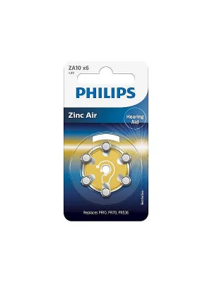 Philips ZA10B6A/00 Hörgerätebatterien 6 Batterien