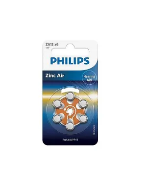 Philips ZA13B6A/00 Hörgerätebatterien 6 Batterien