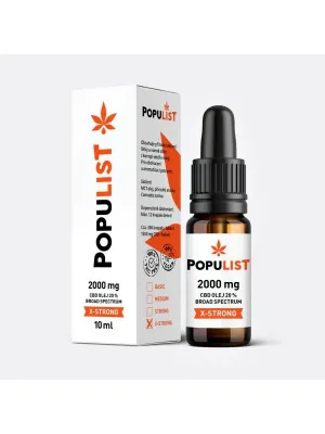 Populist CBD ÖL 20% (2000mg) Broad Spectrum X-STRONG 10 ml