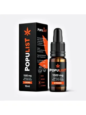 Populist CBD Öl 15% (1500 mg) Full Spectrum STRONG 10 ml