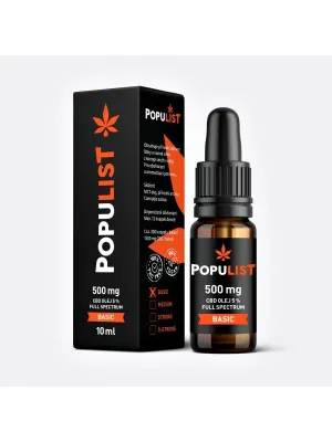 Populist CBD Öl 5% (500 mg) Full Spectrum BASIC 10 ml