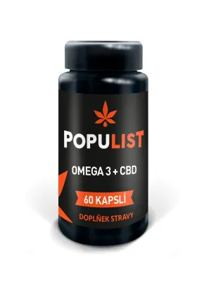 PopuList Omega3 + CBD 20 mg 60 Kapseln