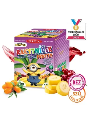 RAKYTNÍČEK (Sanddorn) Fruchtgelee-Bonbons+Zn+Se+Vit.E MINIONS 60 Stück