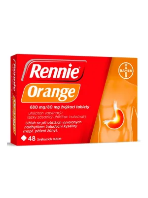 Rennie Orange 680 mg/80 mg 48 Kautabletten