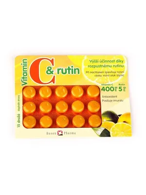Rosen Vitamin C + Rutin 400 mg 15 Dragees
