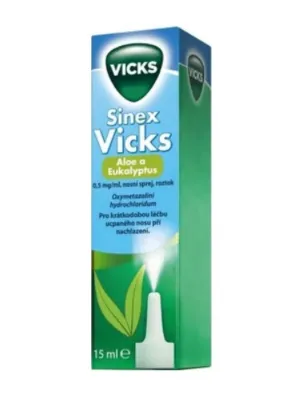 Sinex Vicks Aloe+Eukalyptus 0.5 mg/ml Nasenspray 15 ml