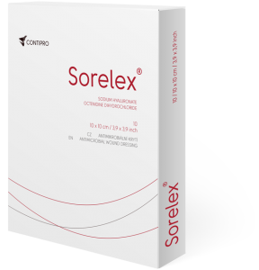 SORELEX Kompresse zur Heilung von chronischen Wunden 10 Stück