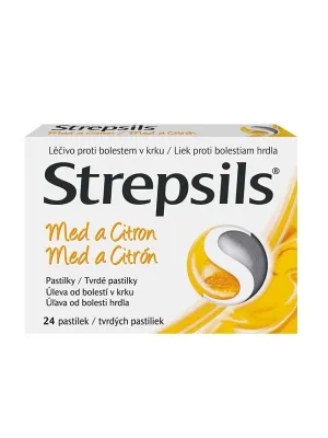 Strepsils Honig und Zitrone 0.6 mg/1.2 mg 24 Pastillen