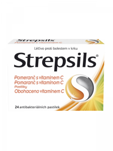 ​​​​​​​Strepsils Orange mit Vitamin C 24 Pastillen