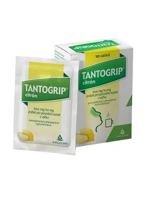 Tantogrip Zitrone 600 mg/10 mg 10 Beutel