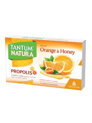 Tantum Natura Orange & Honey 15 Gummipastillen