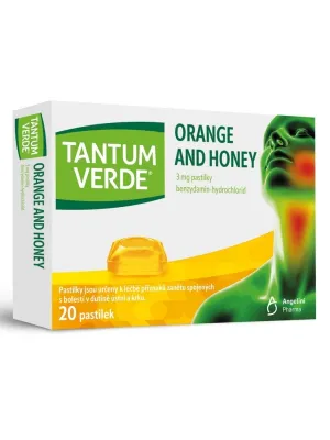 Tantum Verde Orange und Honig 3 mg 20 Pastillen